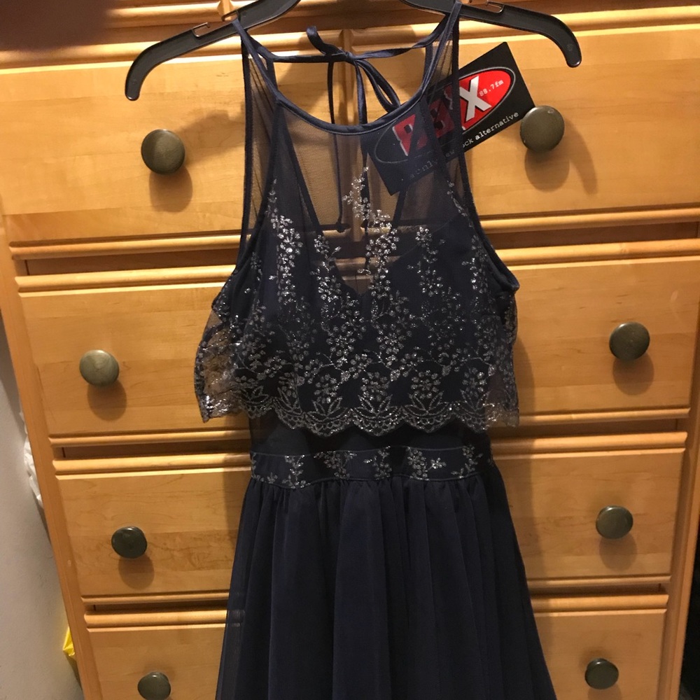 Navy homecoming dress